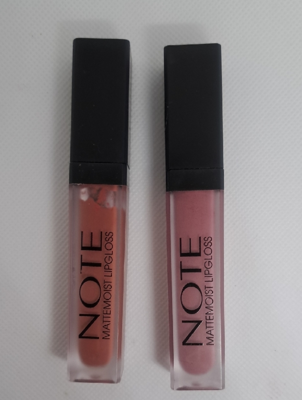 Matte Moist Lipgloss Duo - Rose Pink & Warm Brown